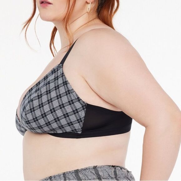 Savage Fenty X Bralette C Remixed Plaid Bralette Classy Plaid 4X NWT in pakg - Picture 4 of 8